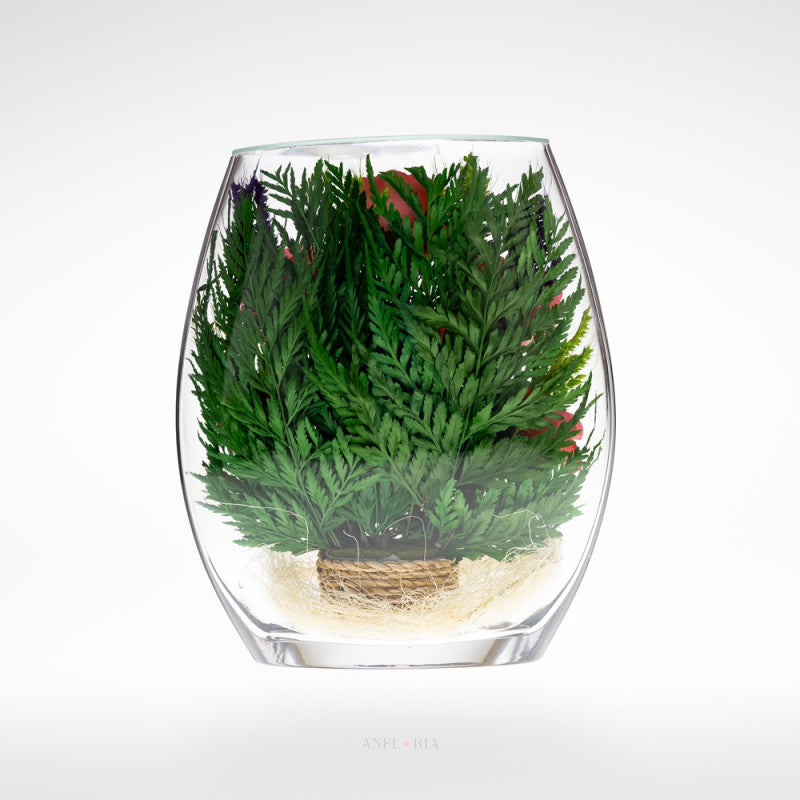 Echte Blumen in Glasvase-EHRp-01