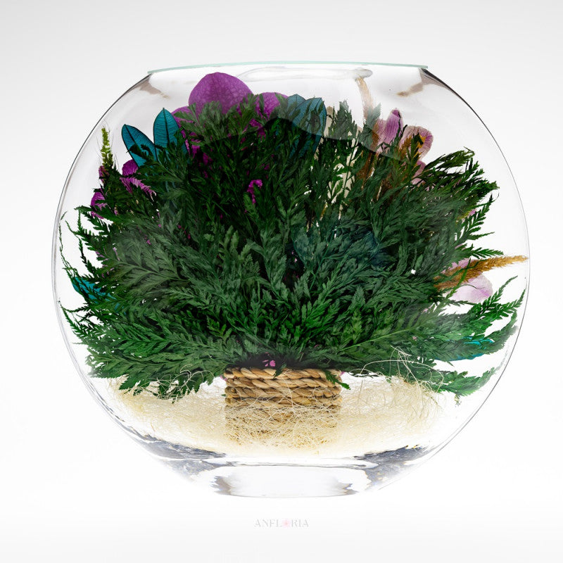 Echte Blumen in Glasvase-ELO-09