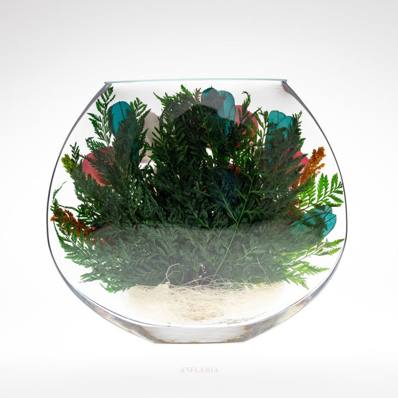 Echte Blumen in Glasvase-EMRp-02