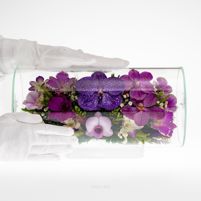 Echte Blumen in Glasvase-TJO