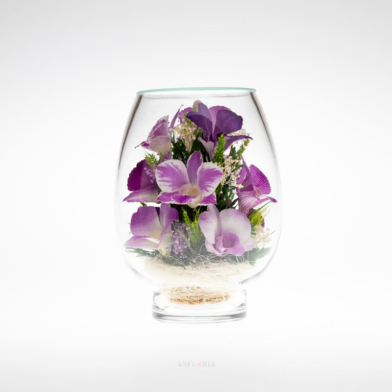 Echte Blumen in Glasvase-VMO –