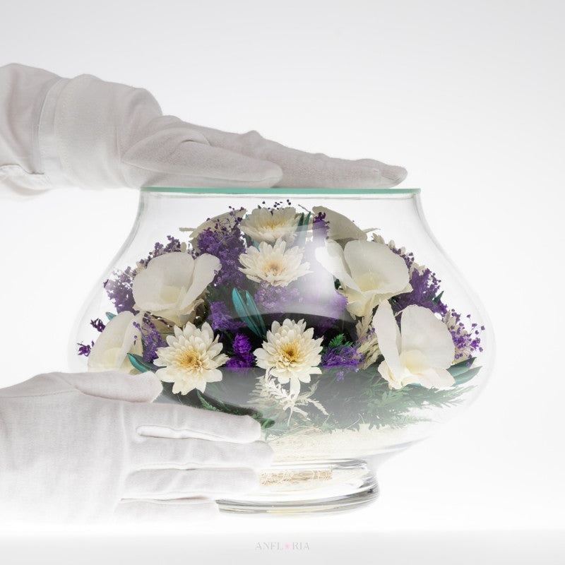 Echte Blumen in Glasvase-LLM-02