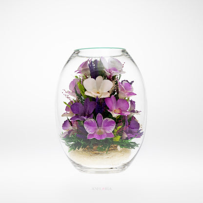 Echte Blumen in Glasvase-BHO