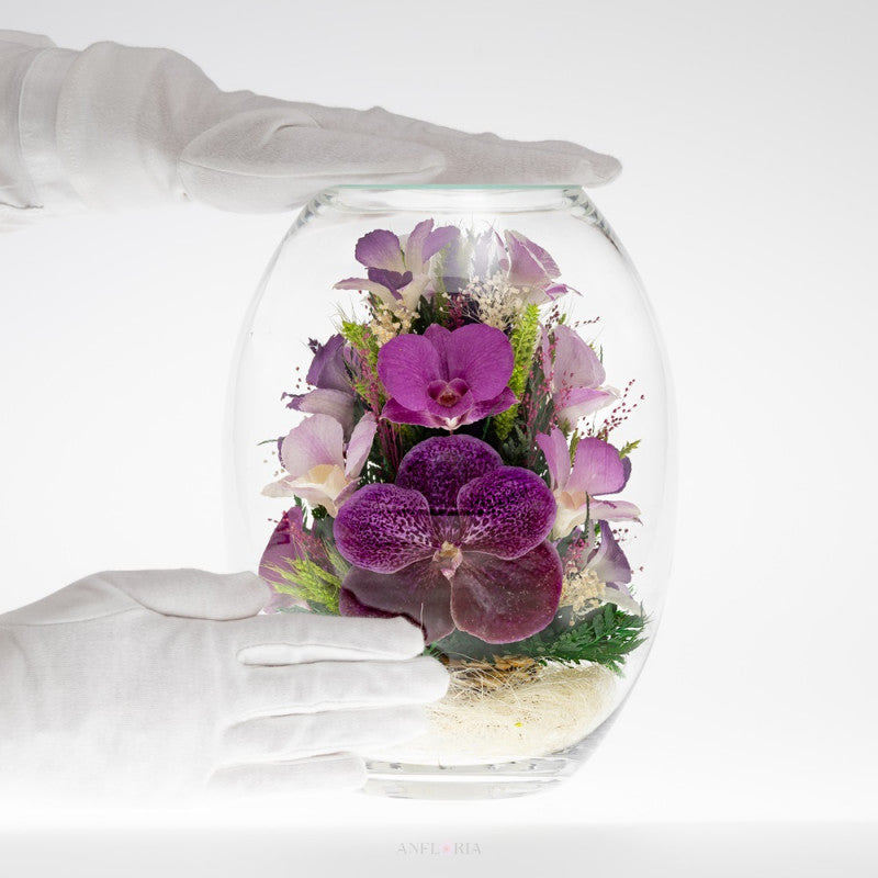 Echte Blumen in Glasvase-BHO