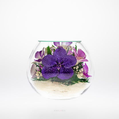 Echte Blumen in Glasvase-BMO