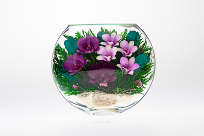 Echte Blumen in Glasvase-ESO-01