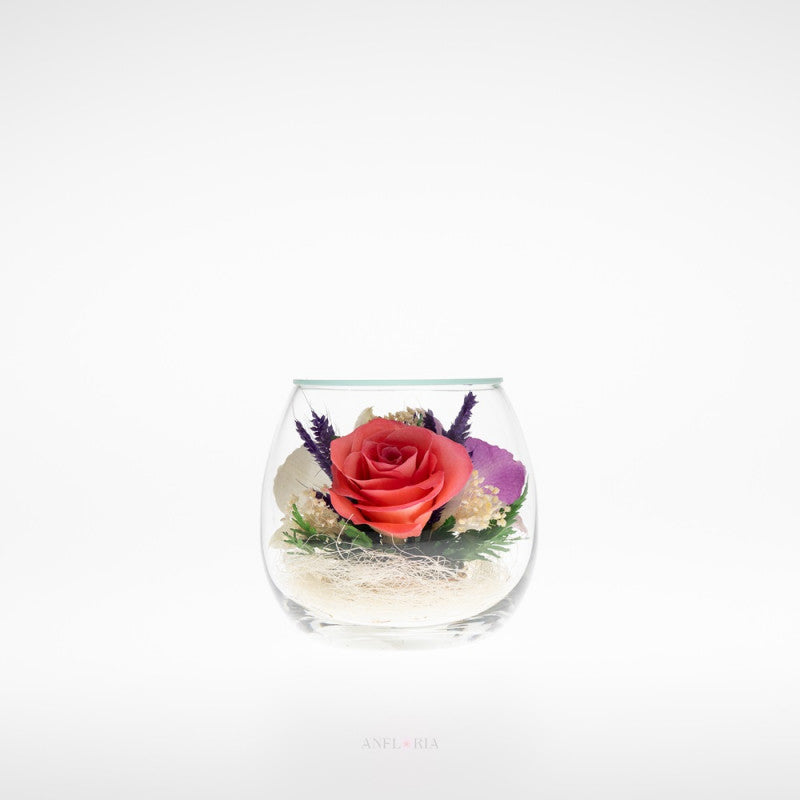 Echte Blumen in Glasvase-BmiM 1