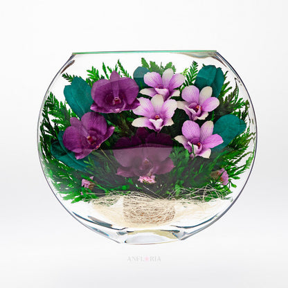 Echte Blumen in Glasvase-ESO-01