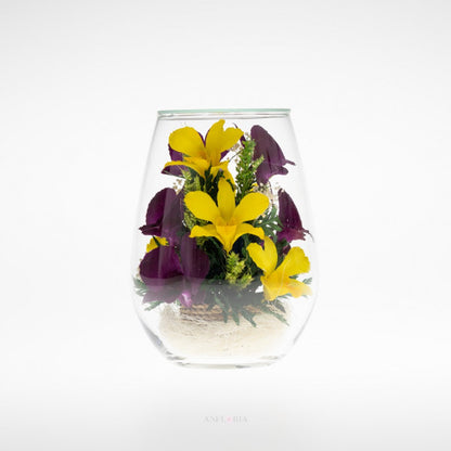 Echte Blumen in Glasvase-RSO-03