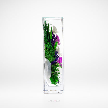 Echte Blumen in Glasvase-SqCO 3