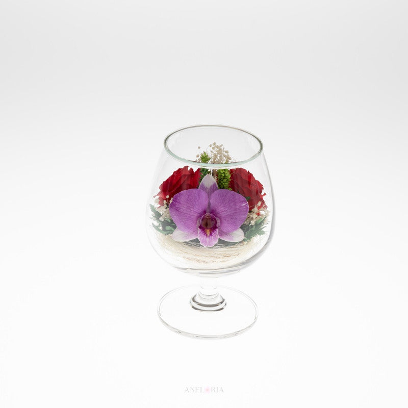 Echte Blumen in Glasvase-GSM 1