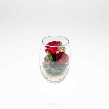 Echte Blumen in Glasvase-RmiR
