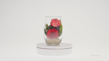 Echte Blumen in einer Glasvase-RmiR5c