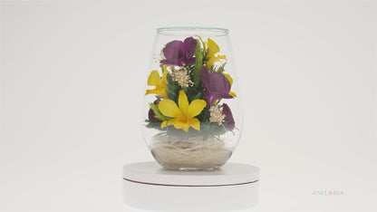 Echte Blumen in Glasvase-RSO-03